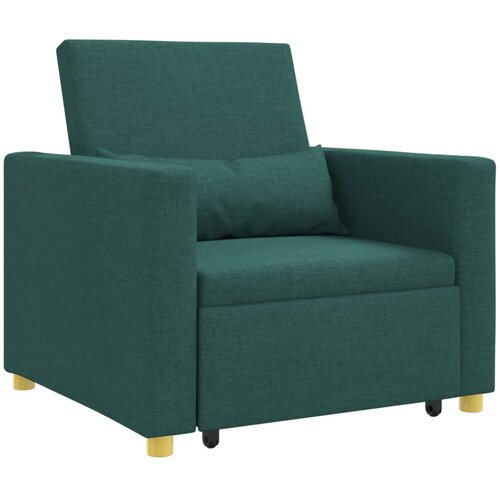 SOFA na razvlačenje Singl Tamnozelena 90 x 165 x 87 cm tkanina Slike