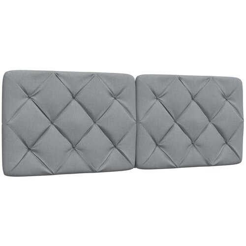 vidaXL Vzglavna stranica svetlo siva 120 cm blago Cene
