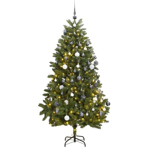 vidaXL Umetna novoletna jelka 300 LED diod in komplet bučk 300 cm Cene