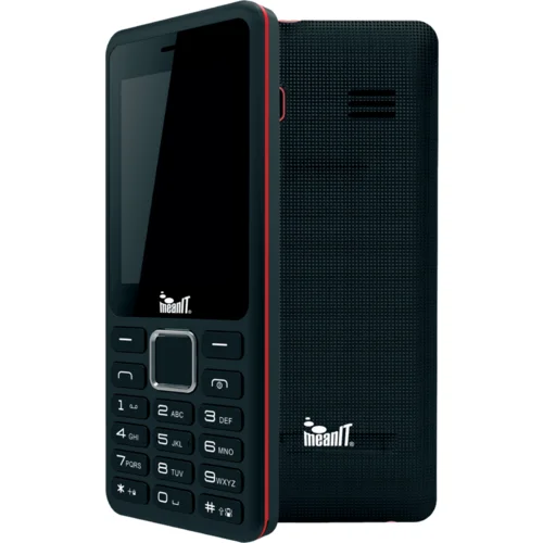 Mean IT Mobilni telefon, 2.4″” zaslon, Dual SIM, BT, FM radio – F25 Black/Red