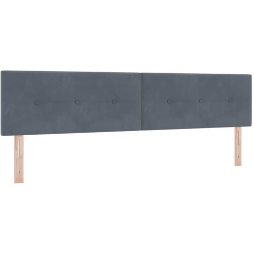  LED Box Spring Krevet Tamno siva 200 x 200 cm Bar&amp;scaron;un Slike