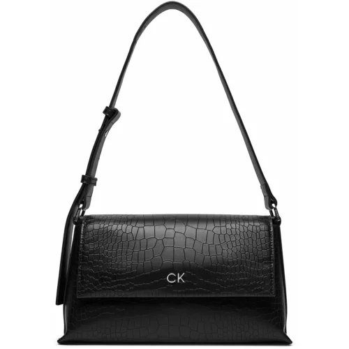 Calvin Klein Ročna torba Ck Daily Shoulder Bag_Croco K60K612142 Črna