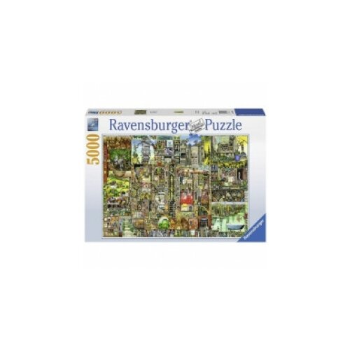 Ravensburger puzzle (slagalice)- Bizarre Town 5000 RA17430 Slike