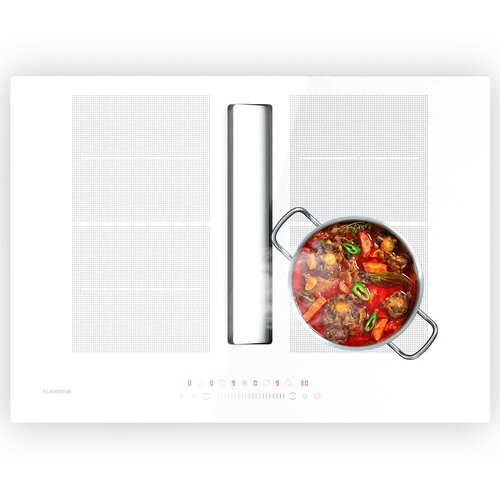 Klarstein Chef-Fusion Prime Down Air System | 2 v 1 | indukcijska kuhalna plošča + kuhinjska napa | zmogljiva | 7200 W Cene