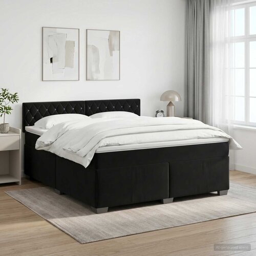  Boxspring krevet s madracem Crna 140 x 200 cm Bar&scaron;un Cijene