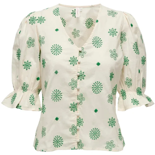 Only Bluza 'JASMIN' zelena / bela