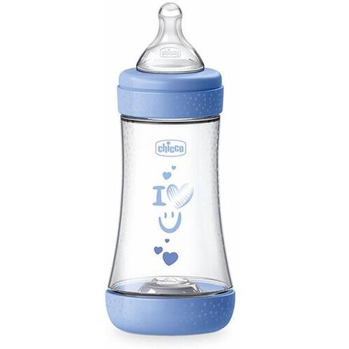 Chicco Perfect 5 steklenička za dojenčke 2 m+ Medium Flow Blue 240 ml Cene