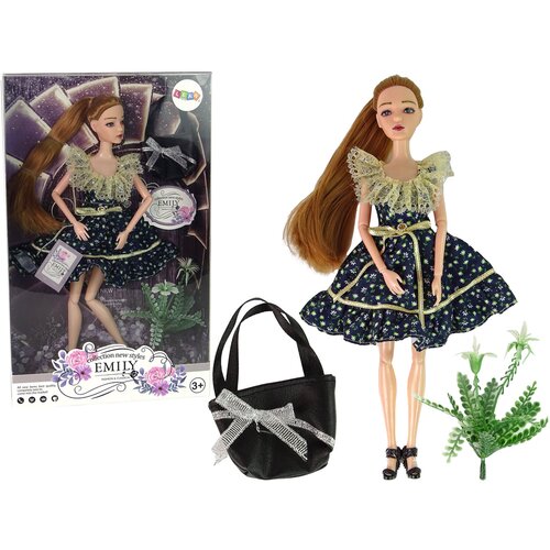  Lutka za igru Emily za modnu reviju sa crnom torbicom - 30 cm Cijene