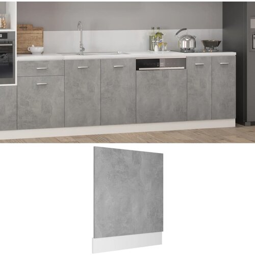 VidaXL Plo&amp;scaron;ča za pomivalni stroj betonsko siva 59,5x3x67 cm iverna pl., (20622654) Slike
