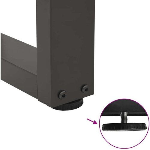 vidaXL Noge blagovaonskog stola V-oblika 2 kom antracit 60x(72-73,3)cm Cijene