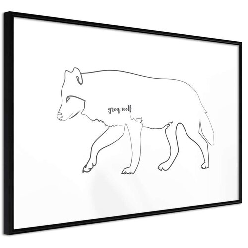  Poster - Grey Wolf 90x60 Cene