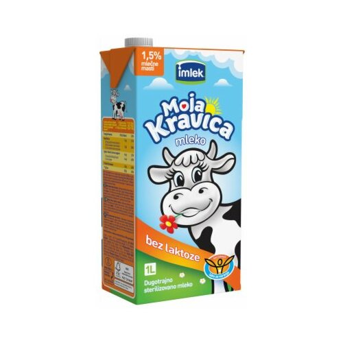 Imlek Moja Kravica dugotrajno mleko bez laktoze 1,5% MM 1L tetra brik Cene