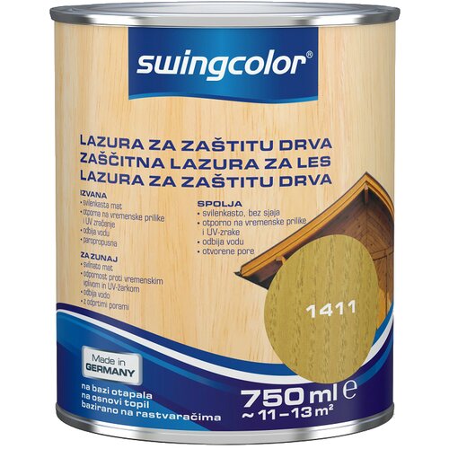 SWINGCOLOR Za&amp;scaron;čitna lazura za les Swingcolor (barva: bor, 750 ml) Slike