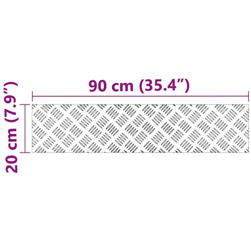  Aluminijske &amp;scaron;evron ploče 4 komada protuklizne 90x20 cm Slike