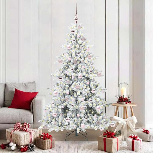 vidaXL Umjetno božićno drvce s nogom with LEDs s stalakom 180cm PVC Cijene