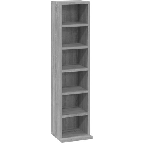 Maison Chic Omarca za CD - CD stojalo - CD regal plo&amp;scaron;če siva sonoma 21x20x88 cm konstruiran les, (21673960) Slike