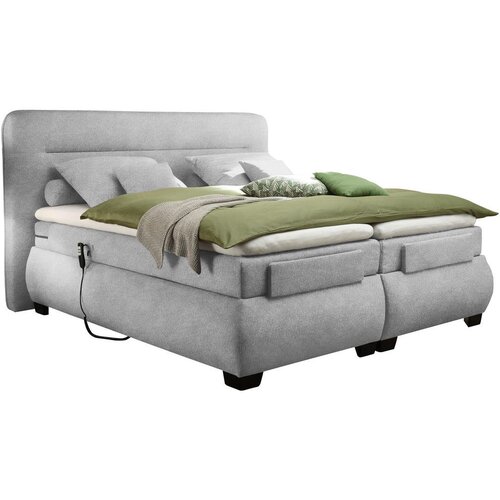 Esposa POSTELJA BOXSPRING 160 cm x 200 cm , tekstil srebrne barve Cene
