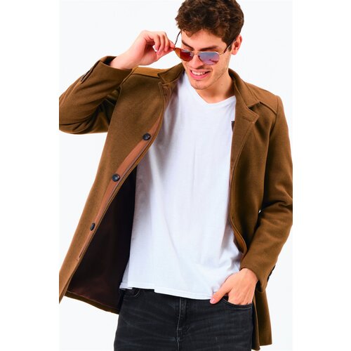 Dewberry PLT8327 MENS COAT-DARK CAMEL Cene