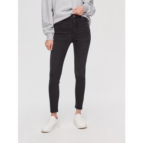 House - Skinny traperice visoka struka - Crna Cijene