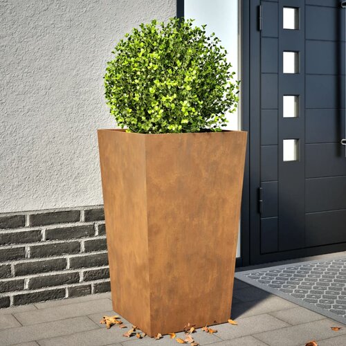 VidaXL Vrtno korito 45x45x75 cm korten jeklo Slike