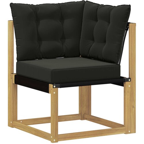  Set vanjskih sofa 9 kom. Bijela i crna Slike