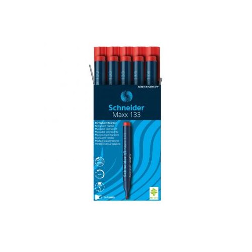 Marker Schneider, permanent , Maxx 133, 1-4 mm, crveni Cijene