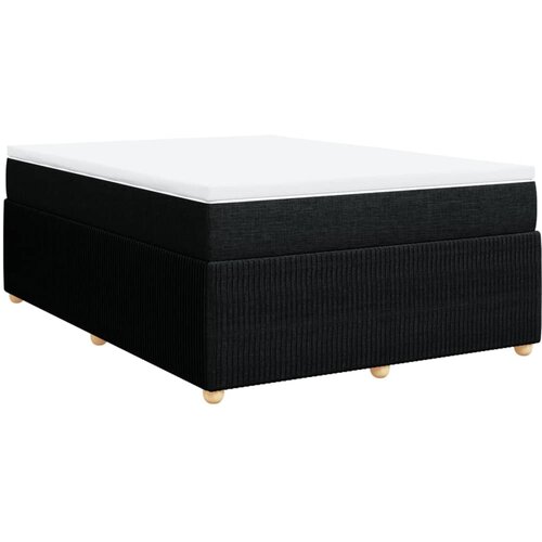 Maison Chic Box spring postelja - Vzmetna postelja z vzmetnico črna 160x200 cm blago SL11759, (21884525) Cene