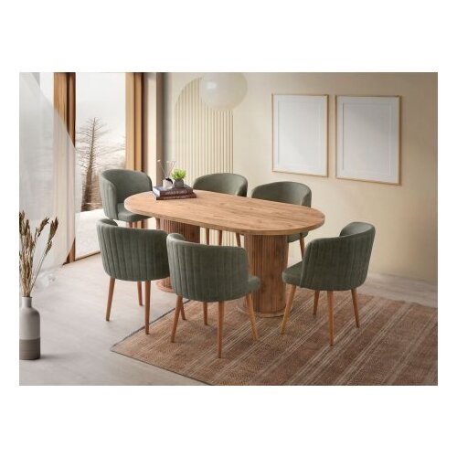 Hanah home trpezarijski sto orah boja milas 2991 Slike