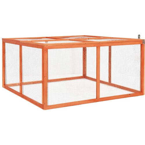  Kavez za zečeve 124 x 120 x 60 cm od masivne jelovine Slike