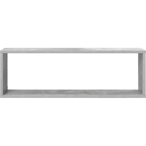  Kockaste zidne police 4 kom boja betona 80x15x26,5 cm drvene Slike
