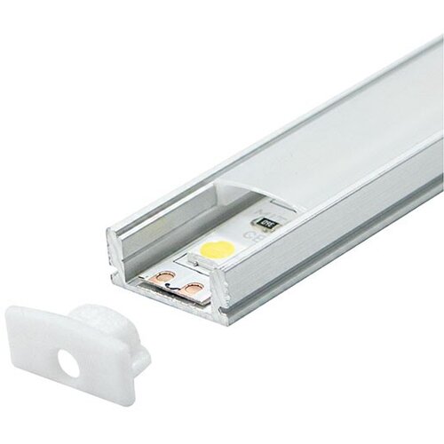 Mitea Lighting aluminijumski profil za led trake 3M nadgradni 7x17.4x3000mm set sa difuzorom M509 Cene