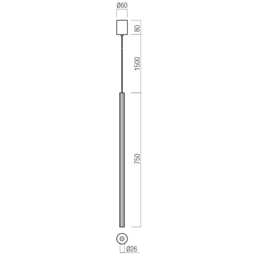  Redo 01-3859 - LED luster na sajli NIKOS LED/8W/230V 3000K CRI 90 preč. 6 cm bela Slike