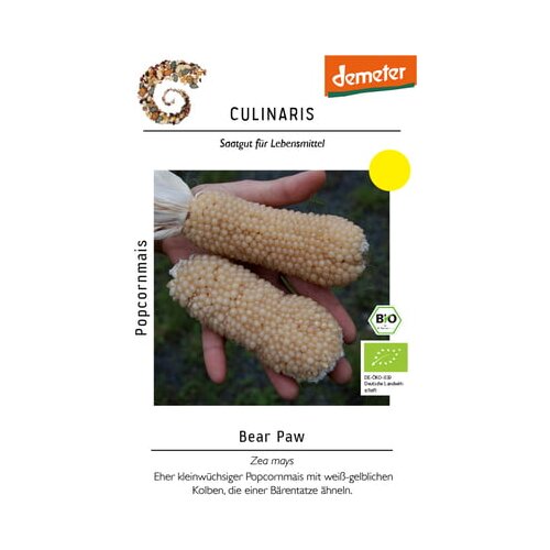 Culinaris Bio koruza za pokovko Bear Paw Slike