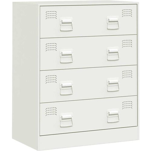 Maison Chic Komoda - Predalnik bela 67x39x83 cm jeklo, (21716012) Cene