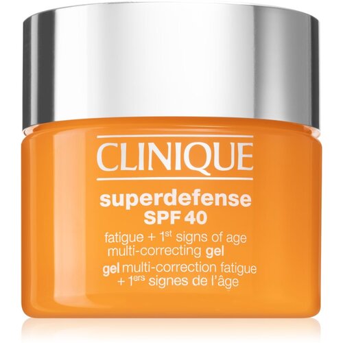 Clinique Superdefense™ SPF 40 Fatigue + 1st Signs of Age Multi Correcting Gel krema proti prvim znakom staranja za vse tipe kože SPF 40 50 ml Cene
