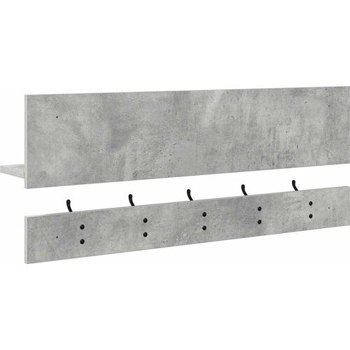  Vje&amp;scaron;alica za kapute na zidu Zidne Betonski sivi 90 x 15 x 36 cm Slike
