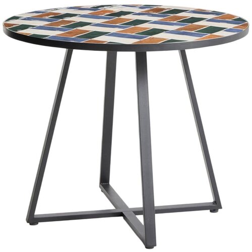 Kave Home Okrugao vrtni stol s keramičkom daskom &amp;oslash; 90 cm Tella &amp;ndash; Slike