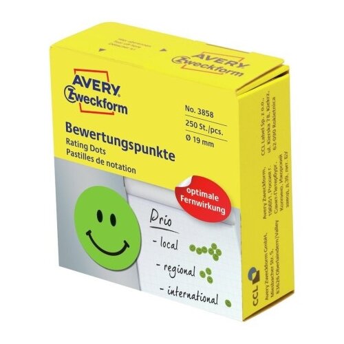  Etikete zweckform 3858 okrogle smeški zeleni 19mm ZWECKFORM Cene