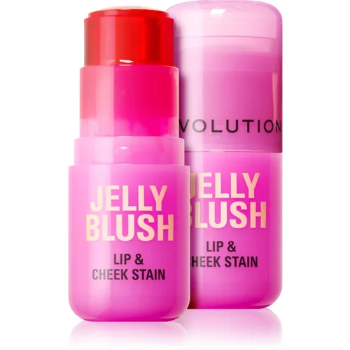 Makeup Revolution Jelly Blush rdečilo v paličici za ustnice in lica odtenek Peach Orange 5.5 g