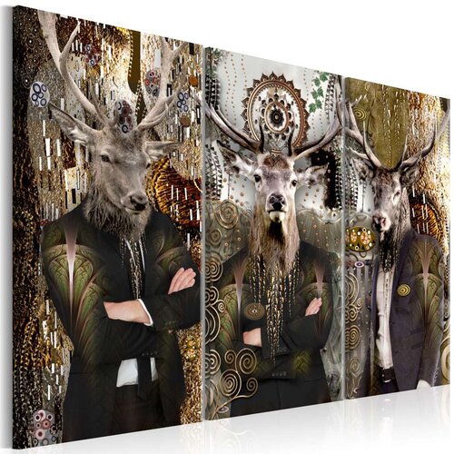  Slika - Animal Trio (3 Parts) Brown 120x80 Slike