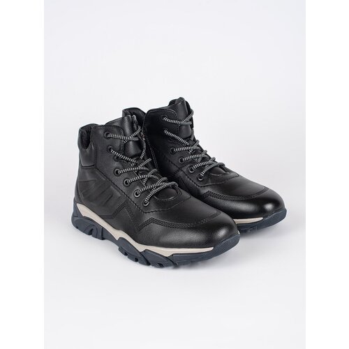 Shelvt Men&amp;#039;s black lace-up ankle boots Slike