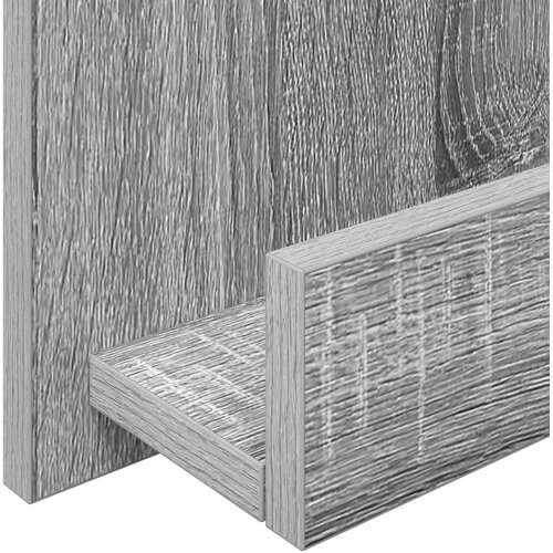  Polica za časopise s policom Siva Sonoma 51 x 11 x 102 cm Slike