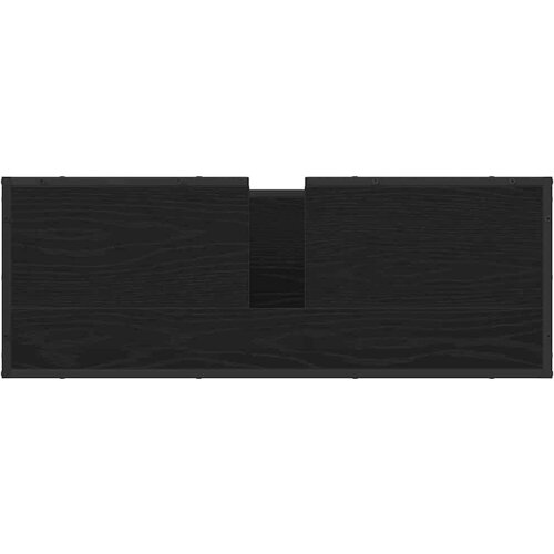 VidaXL kupaonski ormarić za sudoper crni hrast 90 x 33 x 60 cm Slike