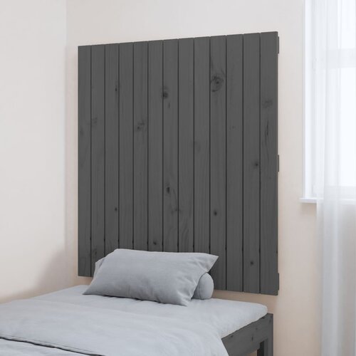  Zidno uzglavlje sivo 82,5 x 3 x 90 cm od masivne borovine Slike