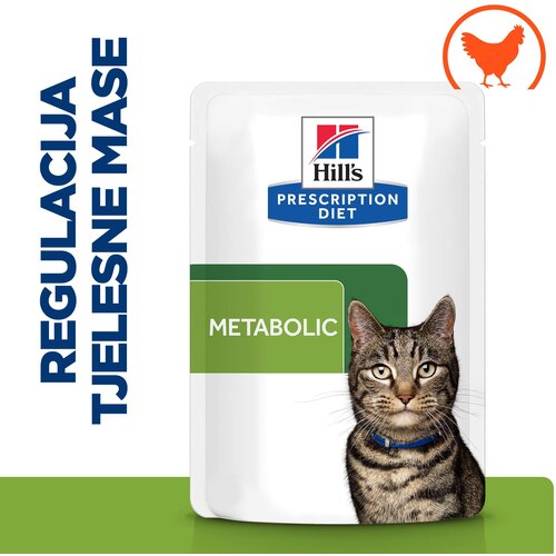 Hill’s Hill’s Prescription Diet Metabolic Piletina Vrećica 85g Cene
