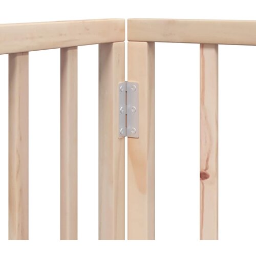  Vrata za pse s vrata&amp;scaron;cima 15 panela sklopiva 750 cm drvo topole Smeđa 50 x 60 x 2 cm Slike