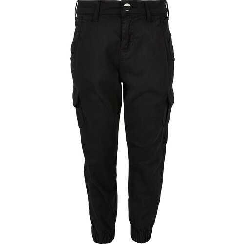 Urban Classics Kids Girls High Waist Cargo Pants black Slike