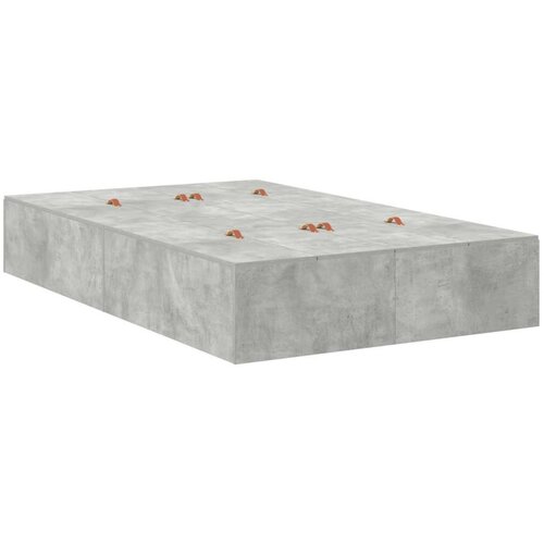  Okvir kreveta za pohranu Beton sivi 120x190 cm Slike