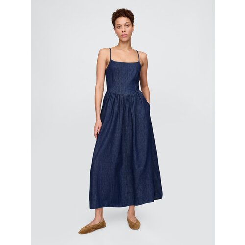 GAP Denim maxi dress with pockets - Women's Slike