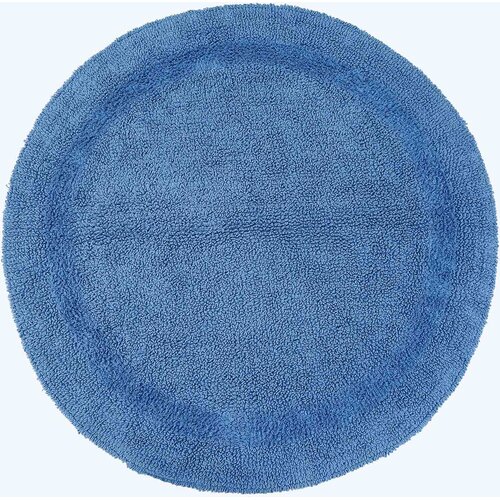 HOMESCAPES kopalni&amp;scaron;ka preproga rond iz bombaža, 80 cm - modra cobalt, (5000161286) Slike